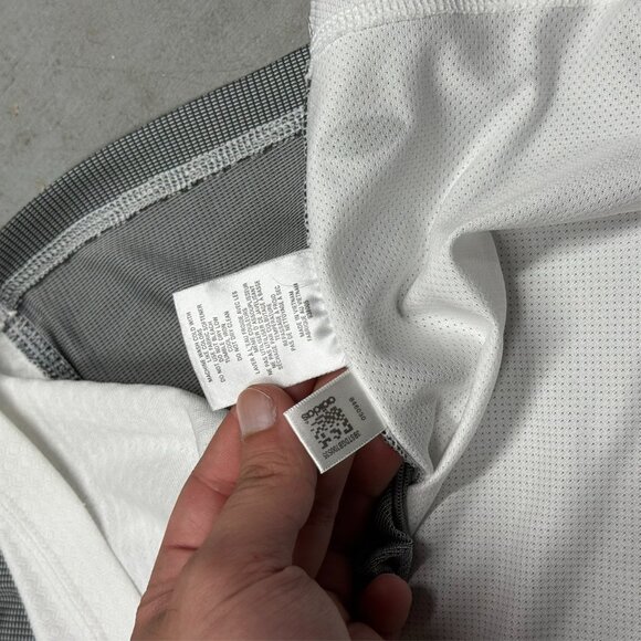 Adidas Climacool Short Sleeve Polo Shirt Golf Stretch 1/4 Zip Large - Picture 7 of 7